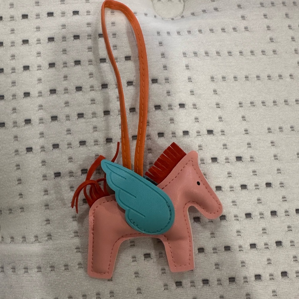Pink and Blue Horse Bag Charm